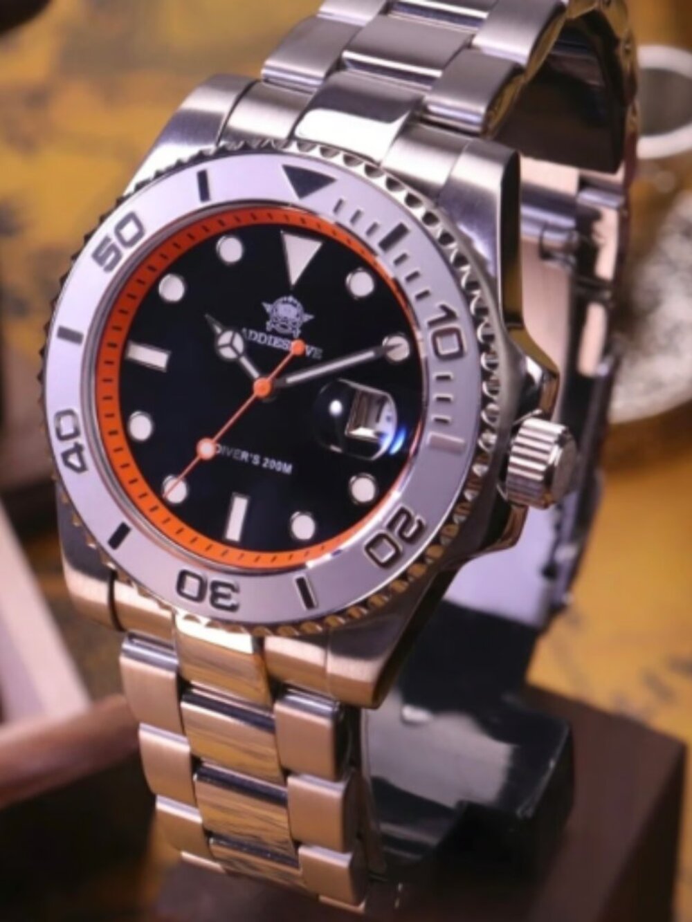 ADDIESDIVE 41mm Sports Quartz Watch Waterproof 200M (AD2040)